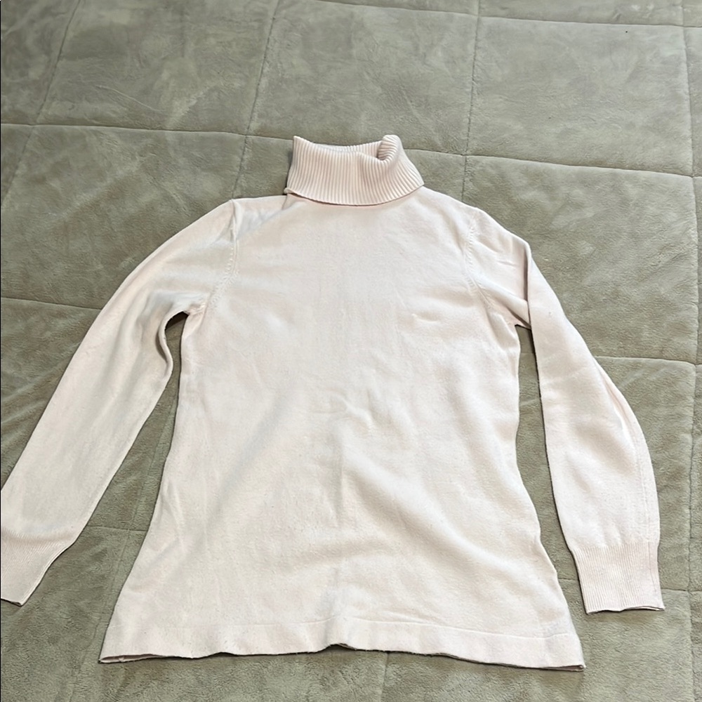 Women's Pink Turtleneck Sweater